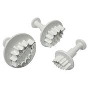 Veined Holly Leaf Plunger Cutter Set 3 PME