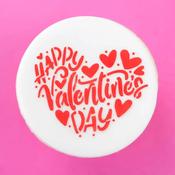 Mini/Bento Happy Valentines Day Hearts Stencil - SWEET STAMP image
