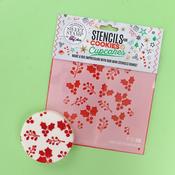 Mini Cookie &amp; Cupcake Stencils - Holly image