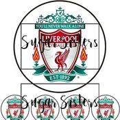 Liverpool Edible Topper - (1 x 6" Disc ) (8 x 2" Discs) image