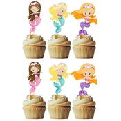 Mermaid Cupcake Toppers Pk 6