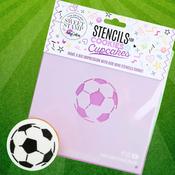 Mini Football Cookie &amp; Cupcake Stencil  - SWEET STAMP