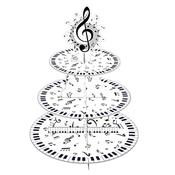 Music Note Cupcake Stand Kit