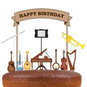 Musical Instruments Cake Topper image