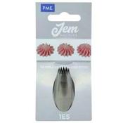 1ES Small Fine Star Savoy Piping Nozzle PME