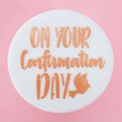 Mini Cookie / Bento &amp; Cupcake Stencil On your Confirmation Day - SWEET STAMP