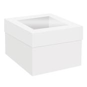 6" White Cake Box with Window