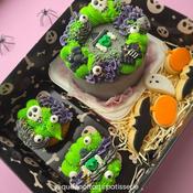 Luxury Black Skeleton Bento &amp; Cupcake Box