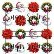 Traditional Christmas Edible Toppers - (20 Toppers) image