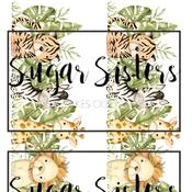 Safari Animals Banner  Edible Image