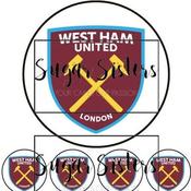 Westham United  Edible Topper - (1 x 6" Disc ) (8 x 2" Discs) image