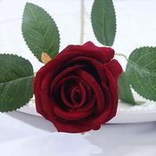 SUGAR SISTERS -  Rose 1 Stem - Burgundy