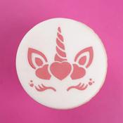 Mini Unicorn Heart Stencil - SWEET STAMP
