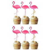 Flamingo Cupcake Toppers Pk 6