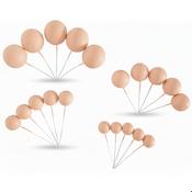 SUGAR SISTERS - Matt Pale Peach Cake Balls Pk 20