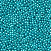 SUGAR SISTERS- Metallic Turquoise Non Pareils 80g