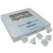 Sugar Roses White 40mm Pk 36