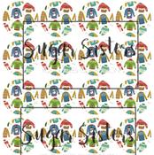 Xmas Jumper  Edible Toppers - (20 Toppers)