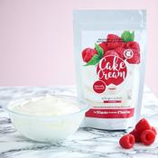 Cake Cream - Whisper white - Raspberry Flavour - 400g