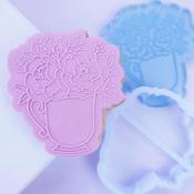 Floral  TeaCup   OUTboss STAMP N CUT image