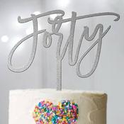 Forty Silver Topper - SWEET STAMP image
