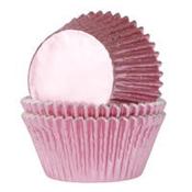 Mini  Cupcake Cases 36 pk Baby Pink Foil HOM