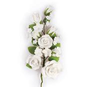 Gum Paste White Rose Spray 178mm