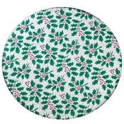 Green Holly Cards 12" Rd