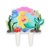 Mermaid Cake Decoration 150 X 150mm (Inc Pic) image
