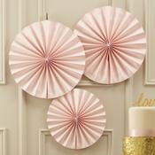 Pinwheel Pastel Pink Circle Fan