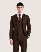 Binn Chorr: Plain Brown 3-Pc Suit