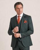 Caridi: Olive Check 3-Pc Suit
