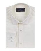 Cream Twill Slim Fit Shirt
