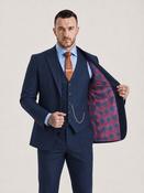 Flann: Navy Stripe 3-Pc Suit