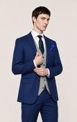 Tóibín: Navy &amp; Beige Contrasting 3-Pc Suit