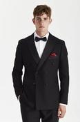 Harry: Black Double-Breasted 2-Pc Tuxedo