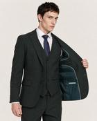 Regent: Olive Check 3-Pc Suit