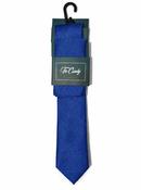 Royal Blue Satin Tie &amp; Pocket Square Set image