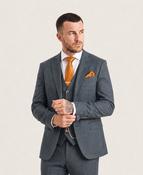 Synge: Blue Tweed 3-Pc Suit