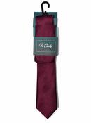 Wine Rib Tie & Pocket Square Set