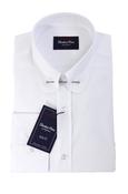 Chorr: White Penny Collar Slim Fit Shirt image