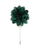 Emerald Green Lapel Flower