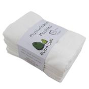 Avo &amp; Cado Bleached Muslin Nappies (5 Pack)