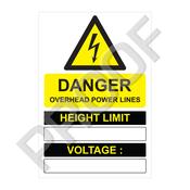 Danger Power Lines (Height Limit) (Voltage) image