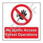 No Public Access Forrest Operations image