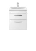 500mm Wall Hung Cabinet &amp;amp; Basin 2 image