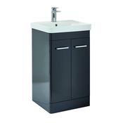 Rossini Floor Standing 500 Vanity Unit Wolf Grey
