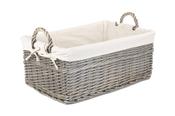 Large Willow Storage Basket | Shallow Wicker Basket image