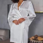 Delia Silk Short Robe