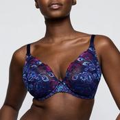 San Angel Half Padded Plunge Bra | Water Blue image